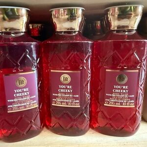 3 bath and body works YOURE CHEEKY Body Wash